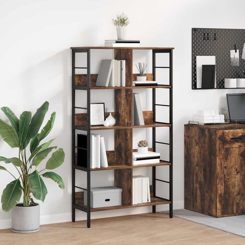 Bookshelf Smoked Oak 82 x 32 x 144.5 cm Engineered Wood