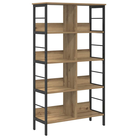 Bookshelf 8-Tier 82 x 32 x 144.5 cm Engineered Wood Artisan Oak