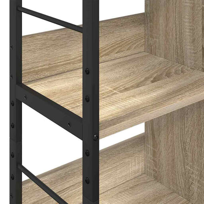 Bookshelf 6-Tier 82 x 32 x 112 cm Engineered Wood Sonoma Oak