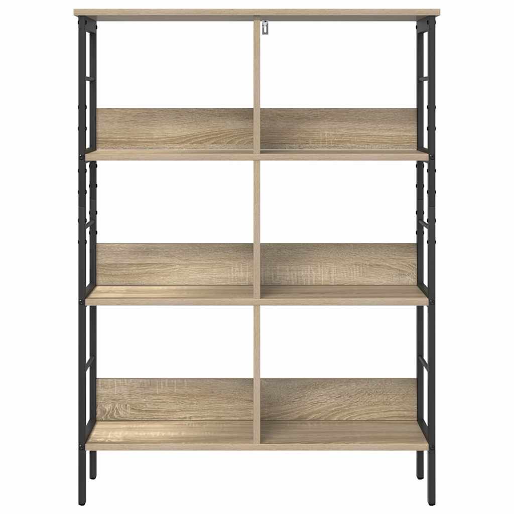 Bookshelf 6-Tier 82 x 32 x 112 cm Engineered Wood Sonoma Oak