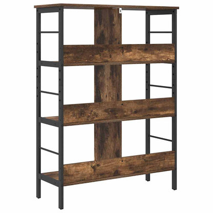 Bookshelf 6-Tier 82 x 32 x 112 cm Engineered Wood Smoked Oak