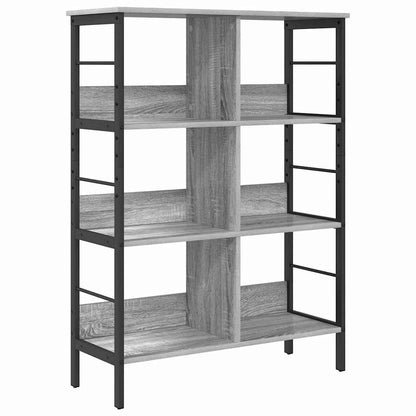 Bookshelf 6-Tier 82 x 32 x 112 cm Engineered Wood Grey Sonoma