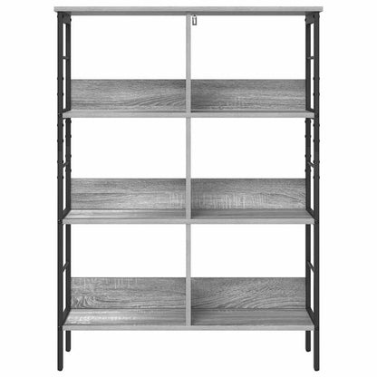 Bookshelf 6-Tier 82 x 32 x 112 cm Engineered Wood Grey Sonoma
