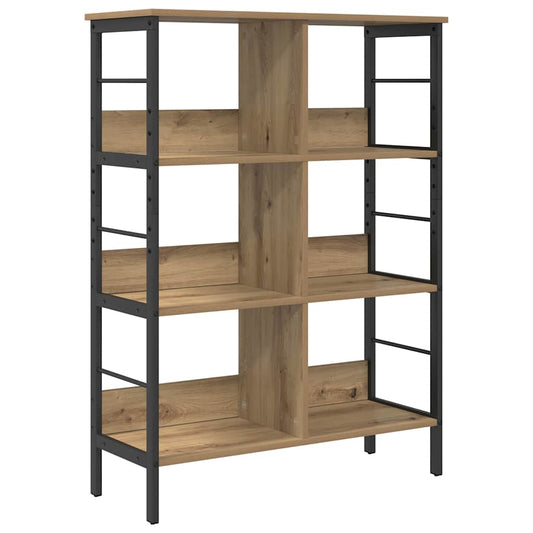 Bookshelf 6-Tier 82 x 32 x 112 cm Engineered Wood Artisan Oak