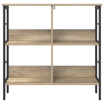 Bookshelf 4-Tier 82 x 32 x 79 cm Engineered Wood Sonoma Oak