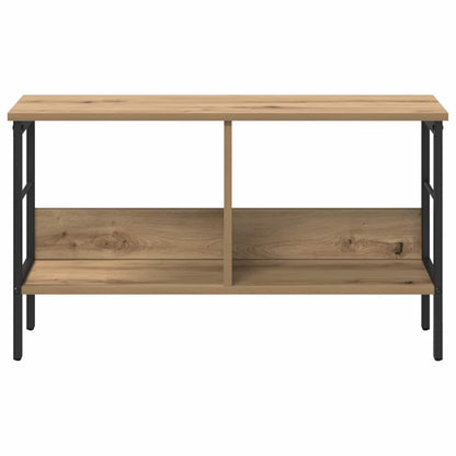 Bookshelf 2-Tier 82 x 32 x 47 cm Engineered Wood Artisan Oak