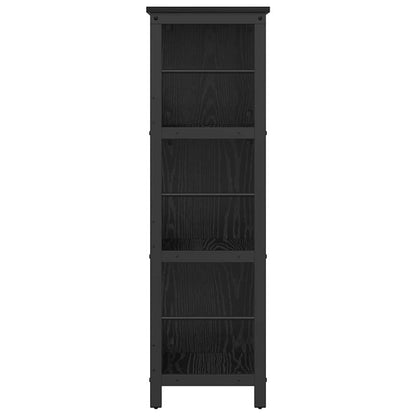 Bookshelf 9-Tier 102 x 32 x 104.5 cm Engineered Wood Black Oak