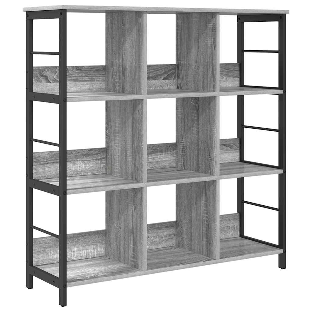 Bookshelf Grey Sonoma 102 x 32 x 104.5 cm Engineered Wood