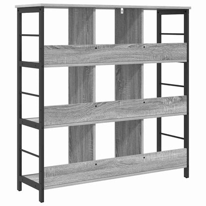 Bookshelf Grey Sonoma 102 x 32 x 104.5 cm Engineered Wood