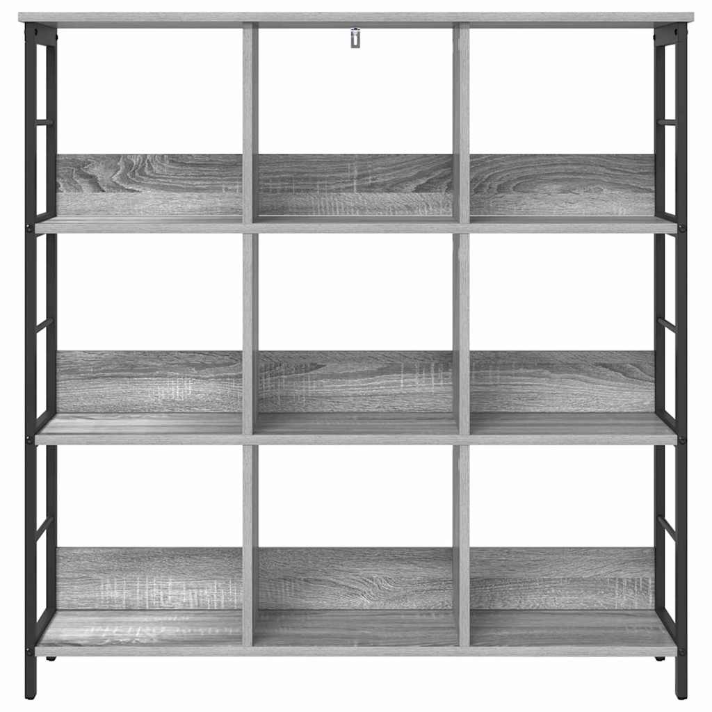 Bookshelf Grey Sonoma 102 x 32 x 104.5 cm Engineered Wood