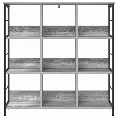 Bookshelf Grey Sonoma 102 x 32 x 104.5 cm Engineered Wood