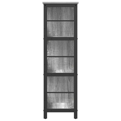 Bookshelf Grey Sonoma 102 x 32 x 104.5 cm Engineered Wood