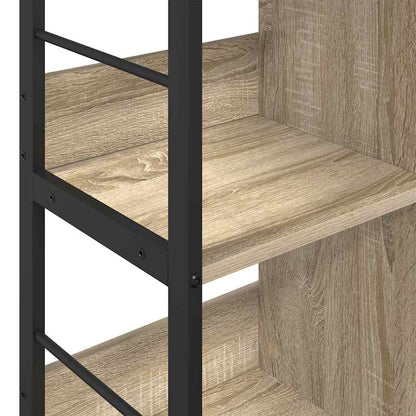 Bookshelf 6-Tier 102 x 32 x 72.5 cm Engineered Wood Sonoma Oak