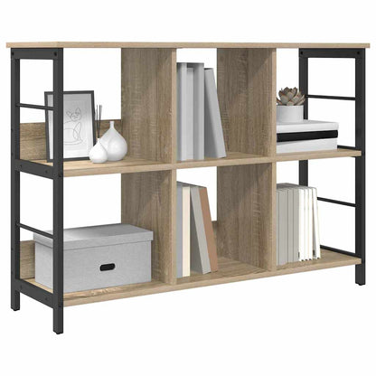 Bookshelf 6-Tier 102 x 32 x 72.5 cm Engineered Wood Sonoma Oak