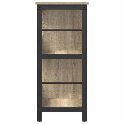 Bookshelf 6-Tier 102 x 32 x 72.5 cm Engineered Wood Sonoma Oak