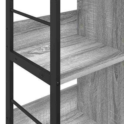Bookshelf 6-Tier 102 x 32 x 72.5 cm Engineered Wood Grey Sonoma