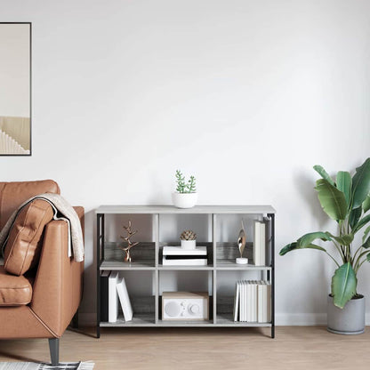 Bookshelf Grey Sonoma 102 x 32 x 72.5 cm Engineered Wood