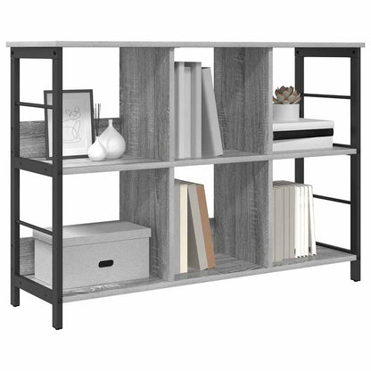 Bookshelf 6-Tier 102 x 32 x 72.5 cm Engineered Wood Grey Sonoma