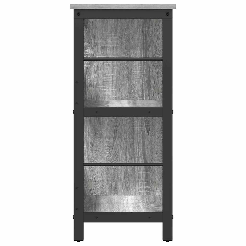 Bookshelf 6-Tier 102 x 32 x 72.5 cm Engineered Wood Grey Sonoma