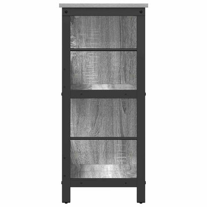 Bookshelf 6-Tier 102 x 32 x 72.5 cm Engineered Wood Grey Sonoma