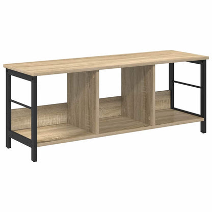 Bookshelf 3-Tier 102 x 32 x 40.5 cm Engineered Wood Sonoma Oak