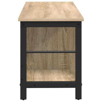 Bookshelf 3-Tier 102 x 32 x 40.5 cm Engineered Wood Sonoma Oak