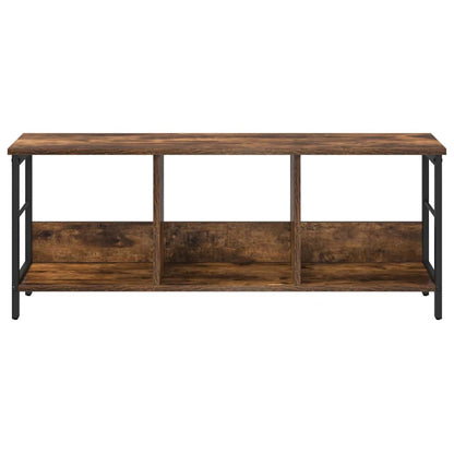 Bookshelf 3-Tier 102 x 32 x 40.5 cm Engineered Wood Smoked Oak