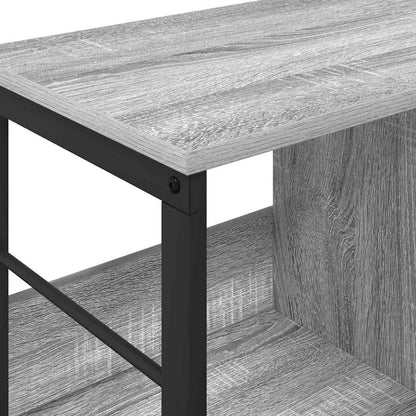 Bookshelf 3-Tier 102 x 32 x 40.5 cm Engineered Wood Grey Sonoma