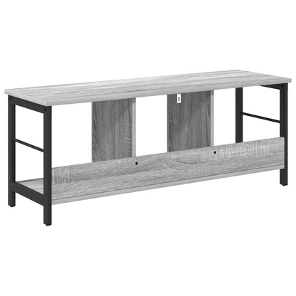 Bookshelf 3-Tier 102 x 32 x 40.5 cm Engineered Wood Grey Sonoma