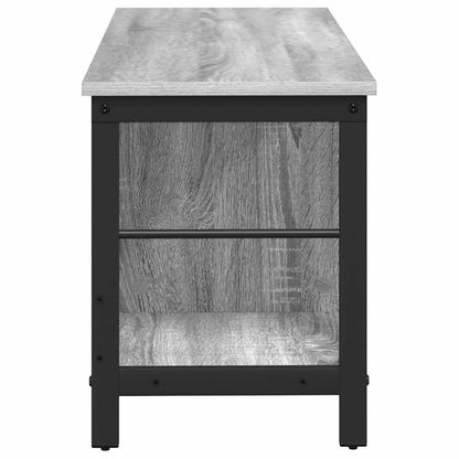 Bookshelf 3-Tier 102 x 32 x 40.5 cm Engineered Wood Grey Sonoma