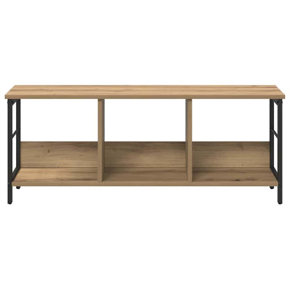 Bookshelf 3-Tier 102 x 32 x 40.5 cm Engineered Wood Artisan Oak