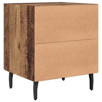 Bedside Cabinet with Drawer 2 pcs Old Wood 40 x 35 x 47.5 cm