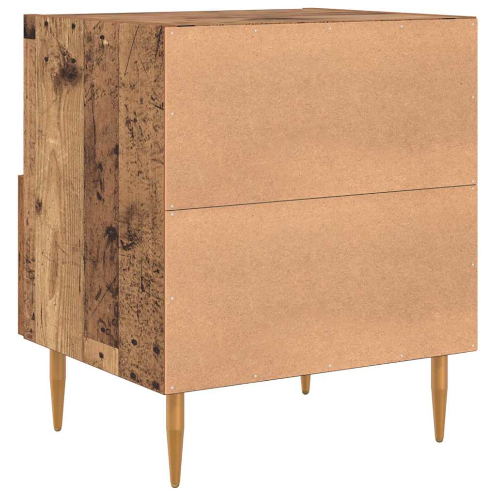 Bedside Table 2 pcs Old Wood 40 x 35 x 47.5 cm Engineered Wood