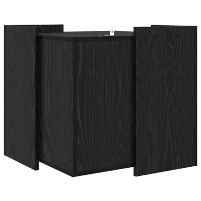 Cat Litter Box Enclosure Black oak 53 x 53 x 51 cm