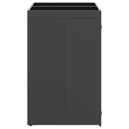 Wheelie Bin Storage for 2 Bins Anthracite 136 x 77.5 x 121.5 cm