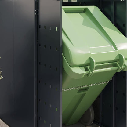 Wheelie Bin Storage for 4 Bins Anthracite 272 x 77.5 x 121.5 cm