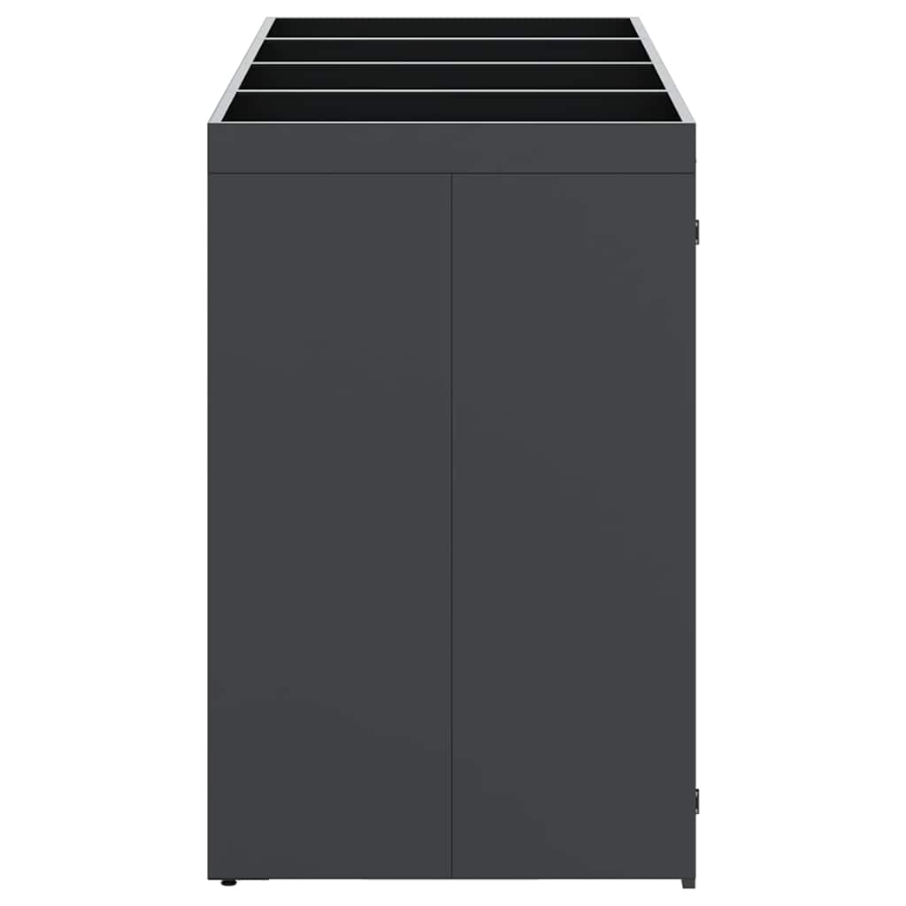 Wheelie Bin Storage for 4 Bins Anthracite 272 x 77.5 x 121.5 cm