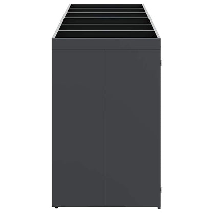 Wheelie Bin Storage for 6 Bins Anthracite 408 x 77.5 x 121.5 cm