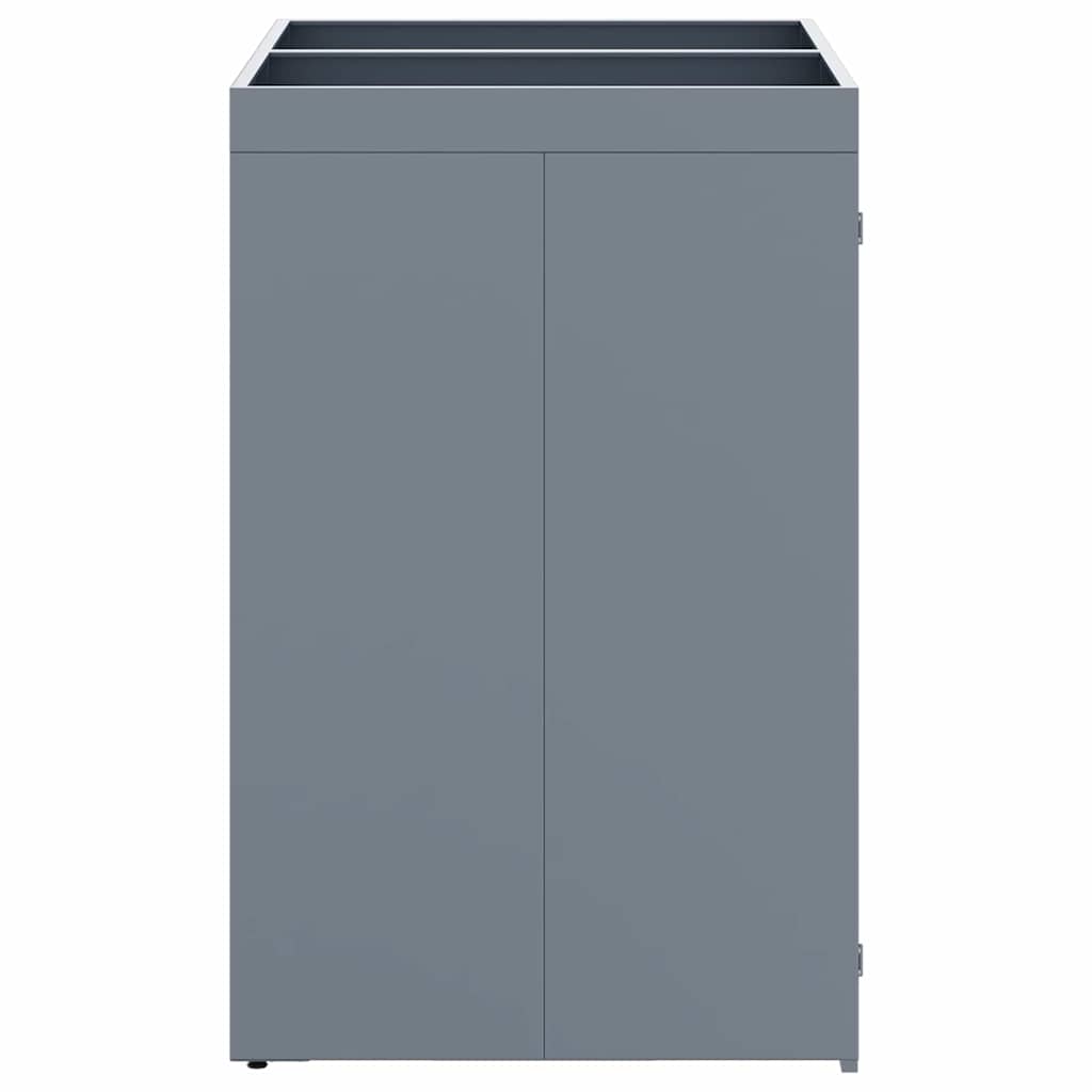 Wheelie Bin Storage for 2 Bins Light Grey 136 x 77.5 x 121.5 cm