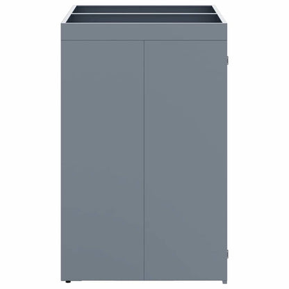 Wheelie Bin Storage for 2 Bins Light Grey 136 x 77.5 x 121.5 cm
