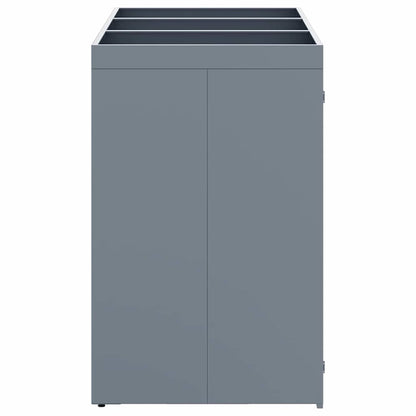 Wheelie Bin Storage for 3 Bins Light Grey 204 x 77.5 x 121.5 cm