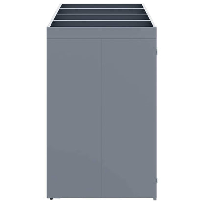 Wheelie Bin Storage for 4 Bins Light Grey 272 x 77.5 x 121.5 cm