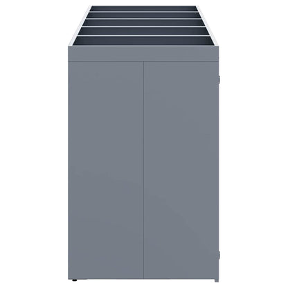 Wheelie Bin Storage for 5 Bins Light Grey 340 x 77.5 x 121.5 cm