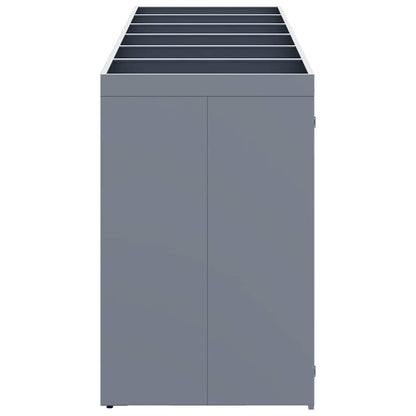 Wheelie Bin Storage for 6 Bins Light Grey 408 x 77.5 x 121.5 cm