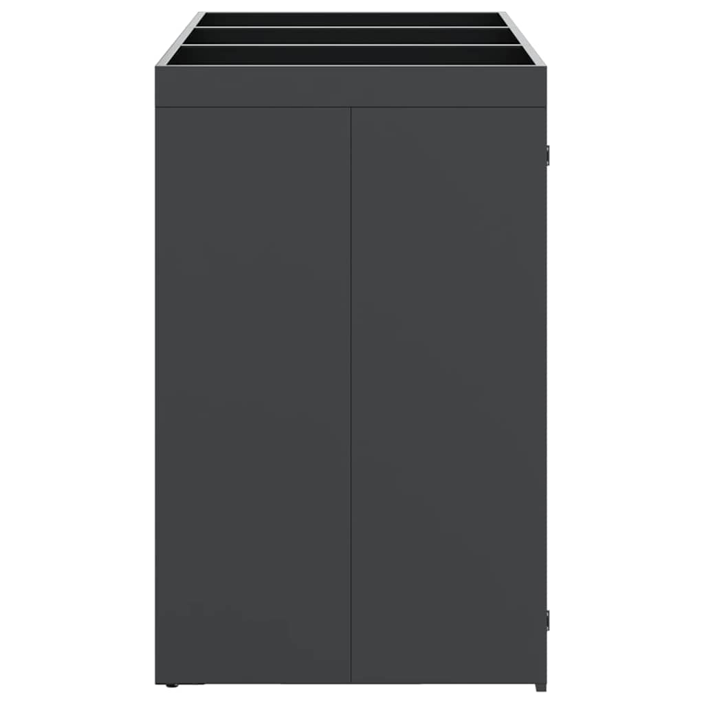 Wheelie Bin Storage for 3 Bins Anthracite 204 x 77.5 x 121.5 cm