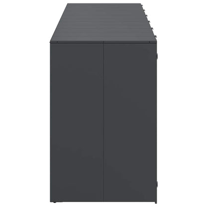 Wheelie Bin Storage for 6 Bins Stainless Steel Anthracite