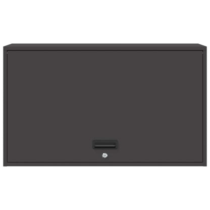 Wall Cabinet for Garage with Gas-lift Door Black