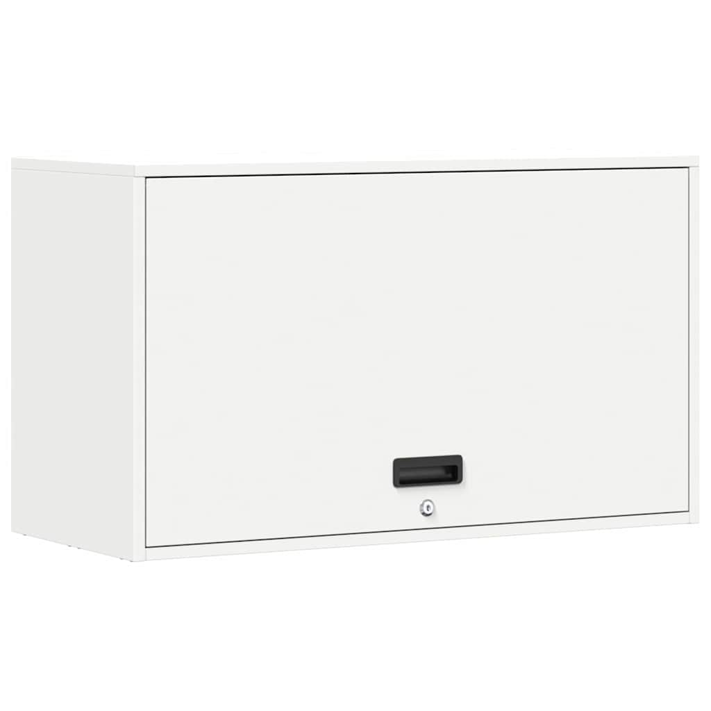 Wall Cabinet for Garage with Gas-lift Door White
