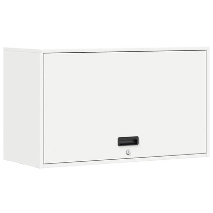 Wall Cabinet for Garage with Gas-lift Door White