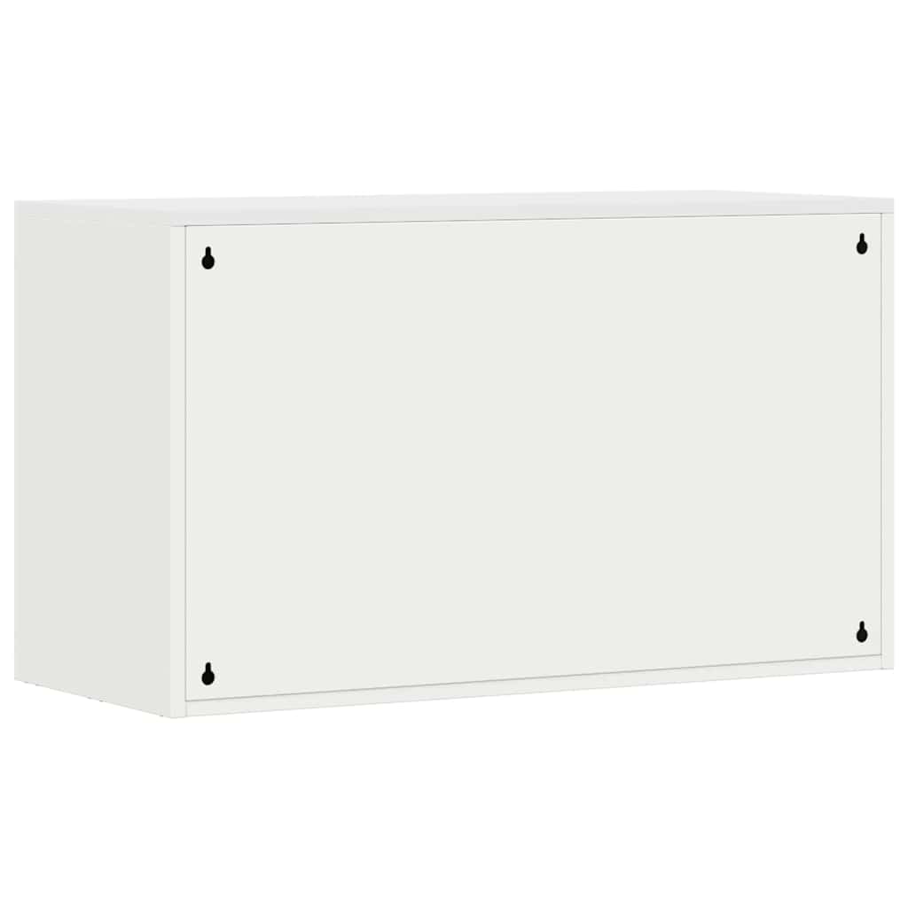 Wall Cabinet for Garage with Gas-lift Door White